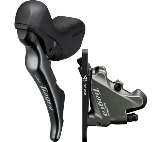 Schijfrem-/schakelset 2 speed Shimano Tiagra ST-4720 / BR-4770 Flat Mount