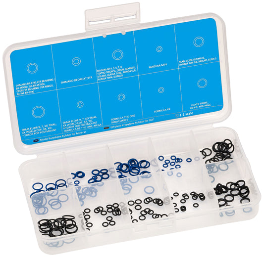 Assortimentsdoos o-ringen Elvedes voor hevels en remklauwen (200 stuks)