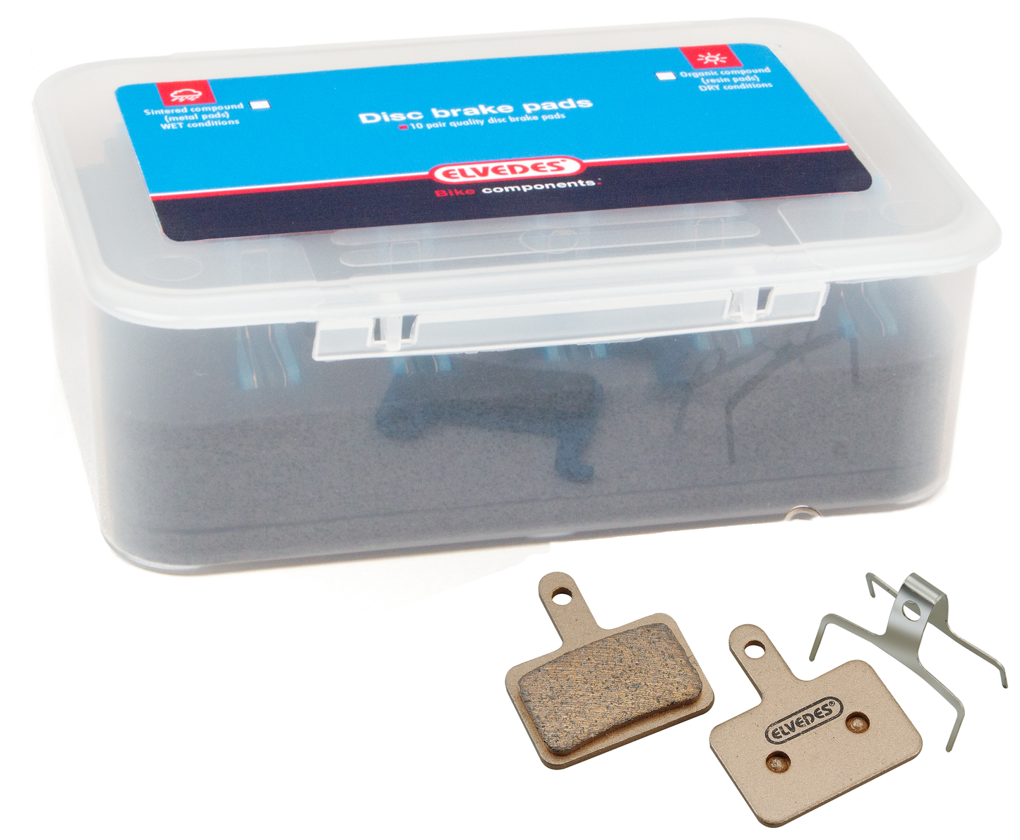 Schijfremblokset Elvedes Shimano / Tektro / RST - gesinterd (10 paar)