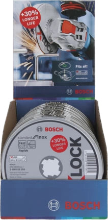 Bosch X-LOCK Cutting Disc Set Inox   10x115x1mm