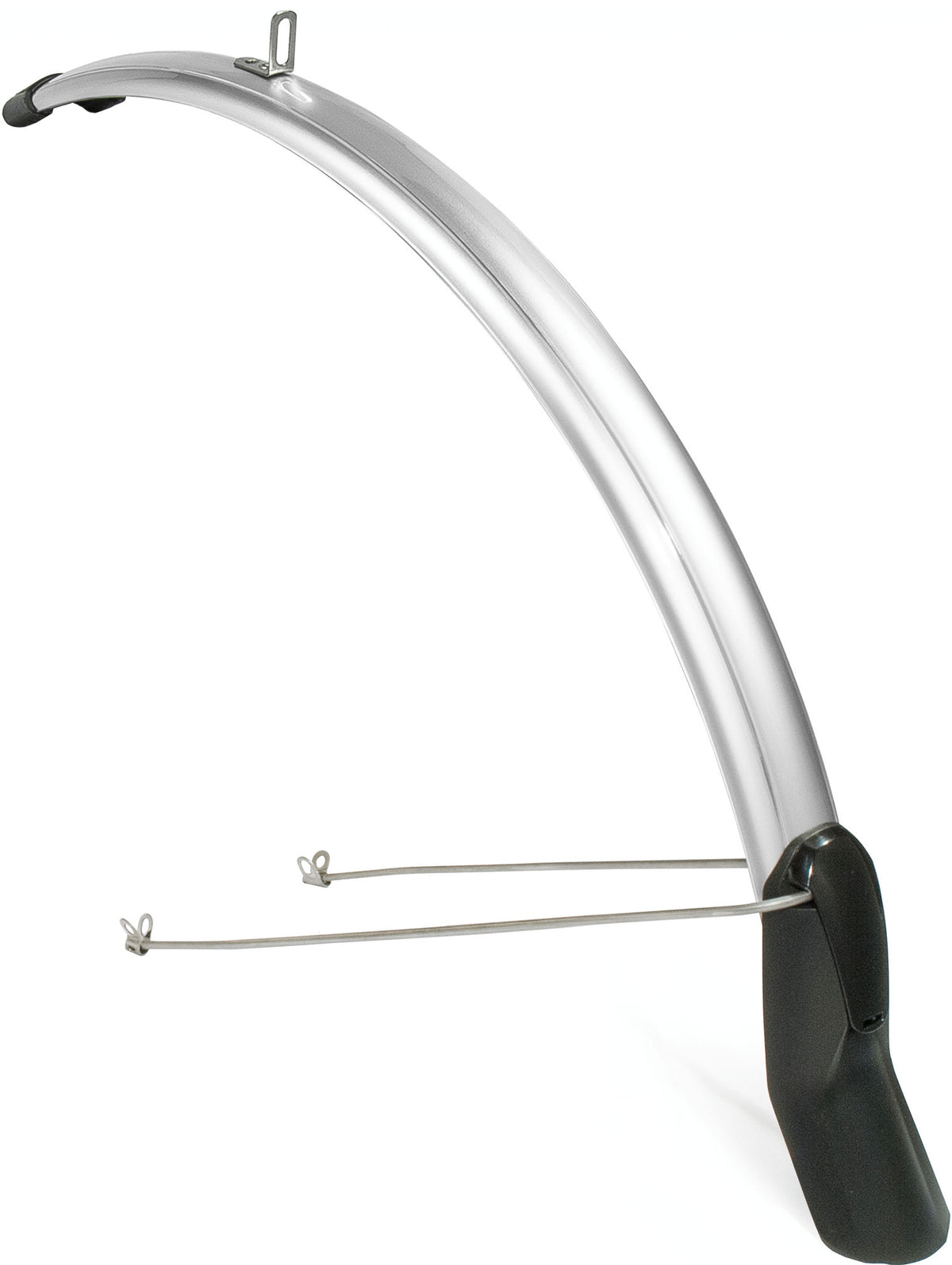 Voorspatbord Eurofender Scatto 28" x 51 mm - zilver