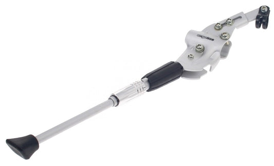 Zijstandaard achterbrugmontage 24 t/m 28" Ergotec universeel - zilver