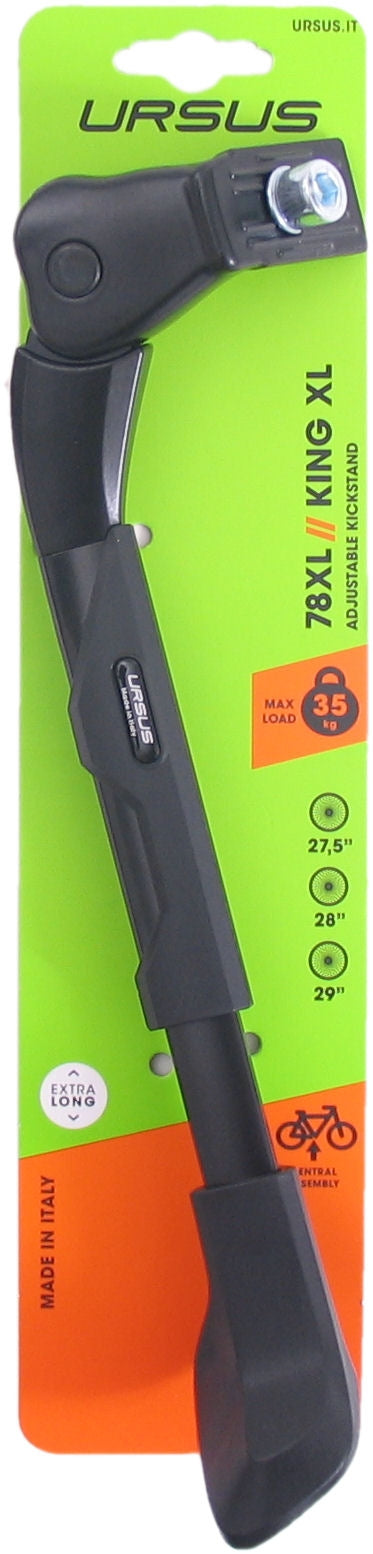 Zijstandaard verstelbaar 27.5-29" Ursus King 2 XL - zwart