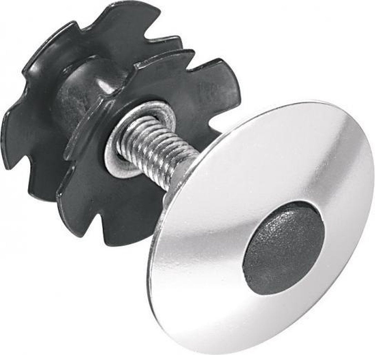Balhoofdplug Ergotec 1-1/8" - zilver