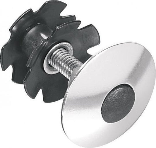 Balhoofdplug Ergotec 1-1/8" - zilver