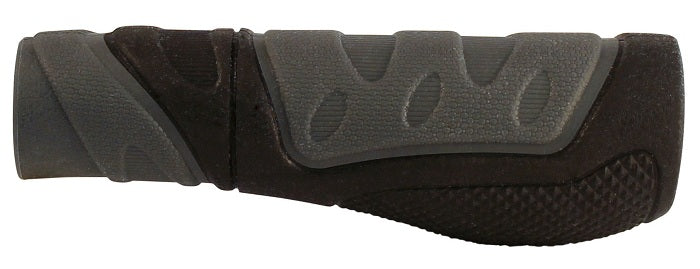 Handvatset Ergo 2-componenten Zwart/Grijs 130/130mm  -   2-kanten geopend