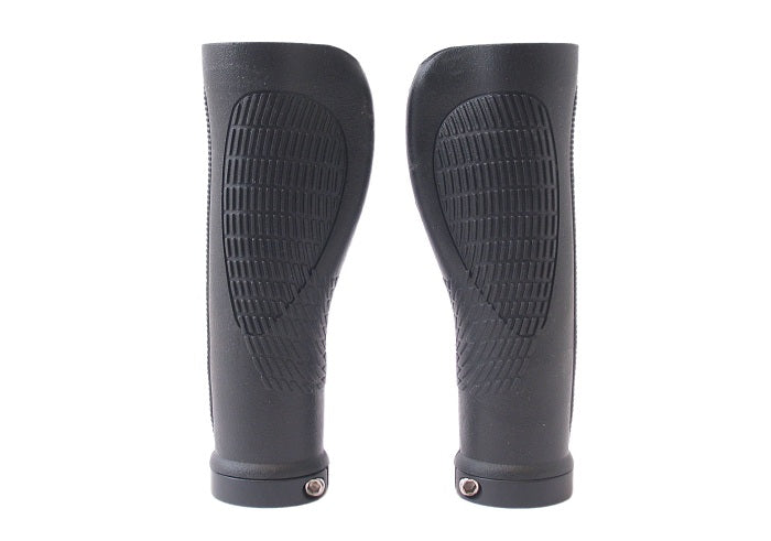 Handvatset Ergonomisch GP03L 2-componenten Zwart  128/128mm met lockring