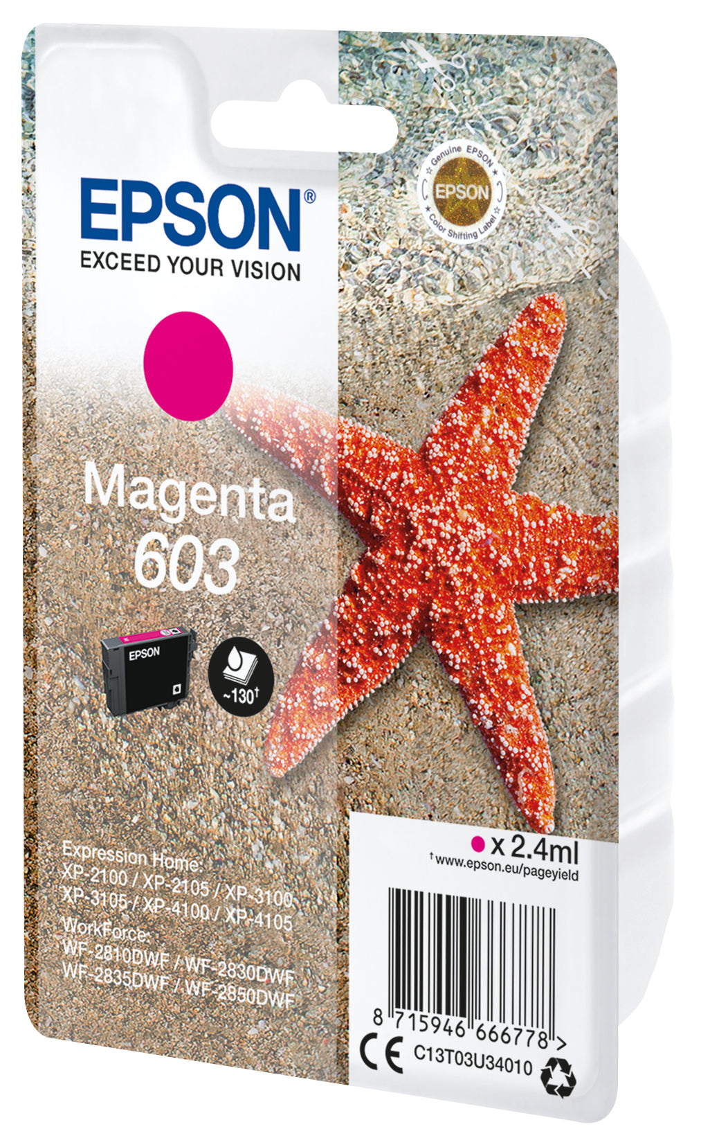 Epson ink cartridge magenta 603                       T 03U3