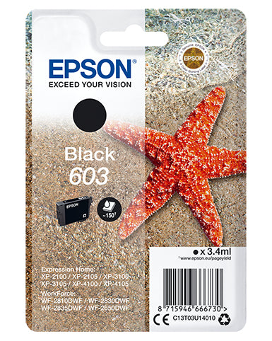 Epson ink cartridge black 603                       T 03U1