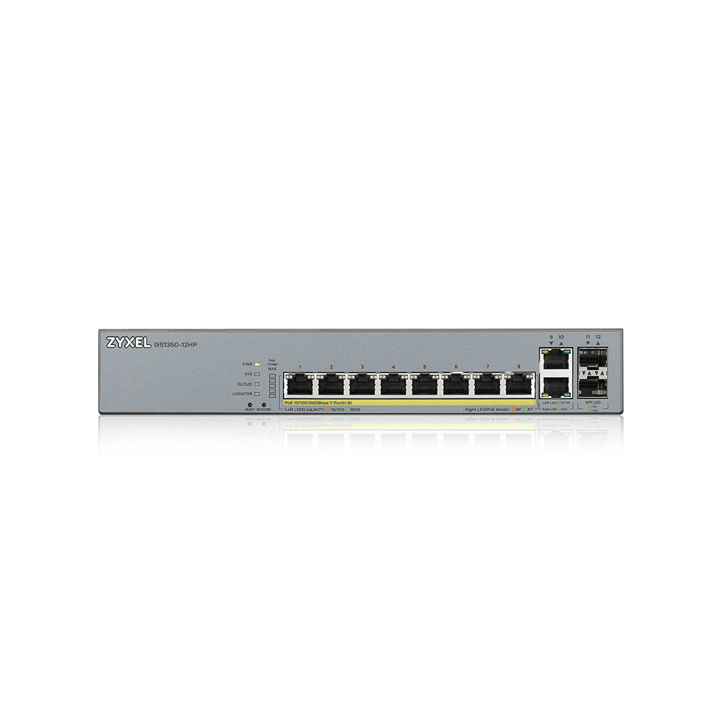 Zyxel GS1350-12HP 12 Port incl. 1 Year Nebula Pro