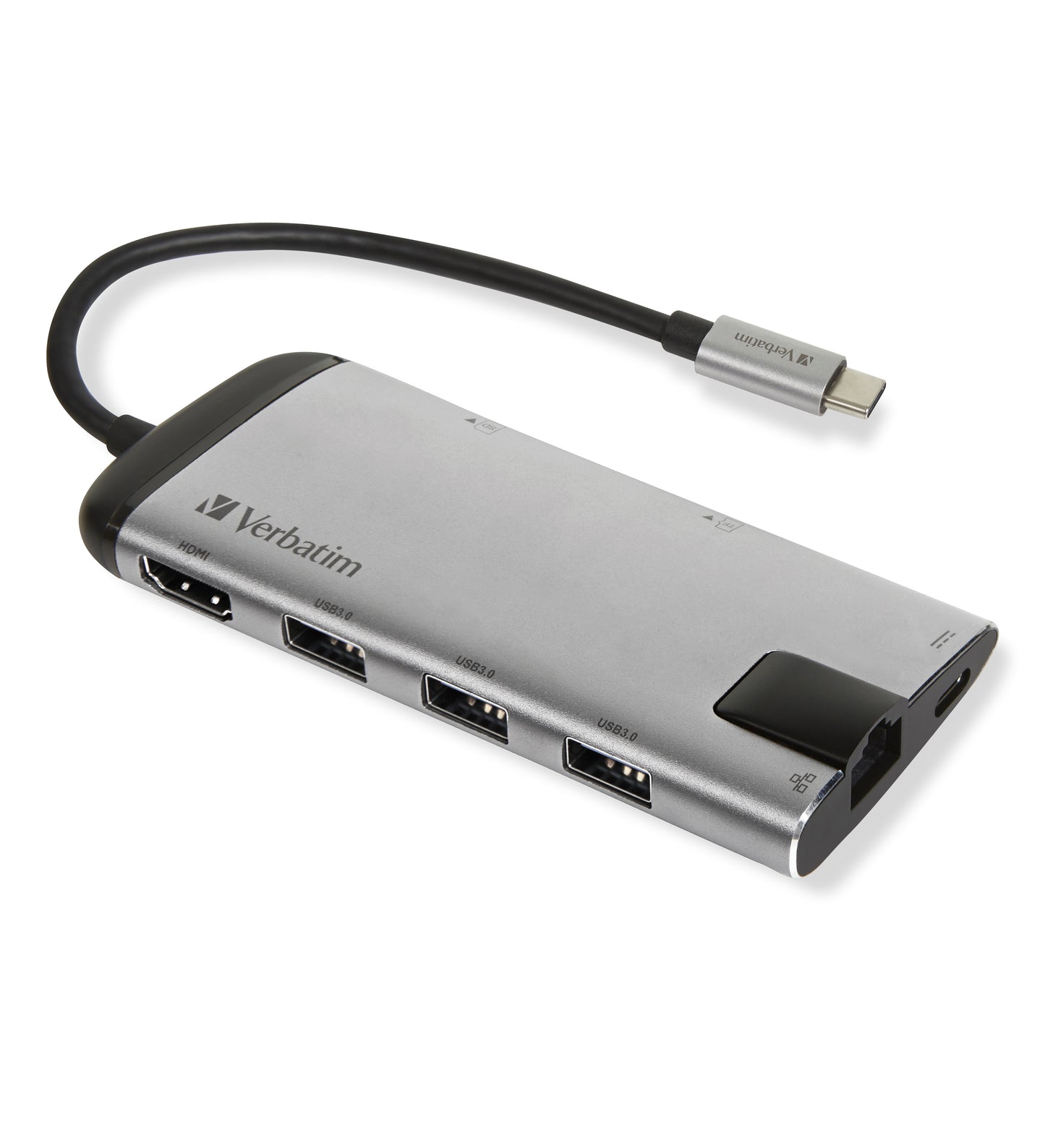 Verbatim USB-C Multiport Hub USB 3.0 HDMI Ethernet SD/microSD