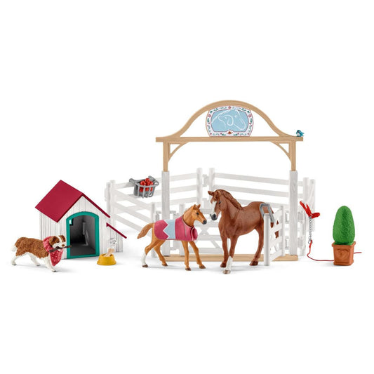 Schleich Horse Club        42458 Hannah's guest horses with Ruby
