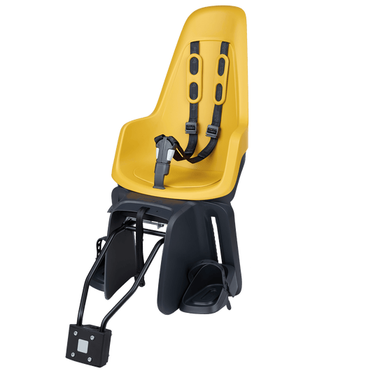 Kinderzitje achter Bobike One Maxi 1P & EB-D met frame- en dragerbevestiging - mighty mustard