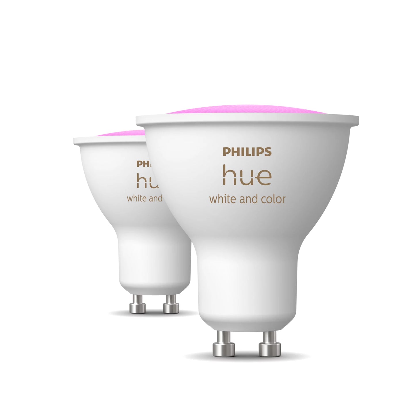 Philips Hue LED Lampe GU10 2er Set 400lm White Color Amb.