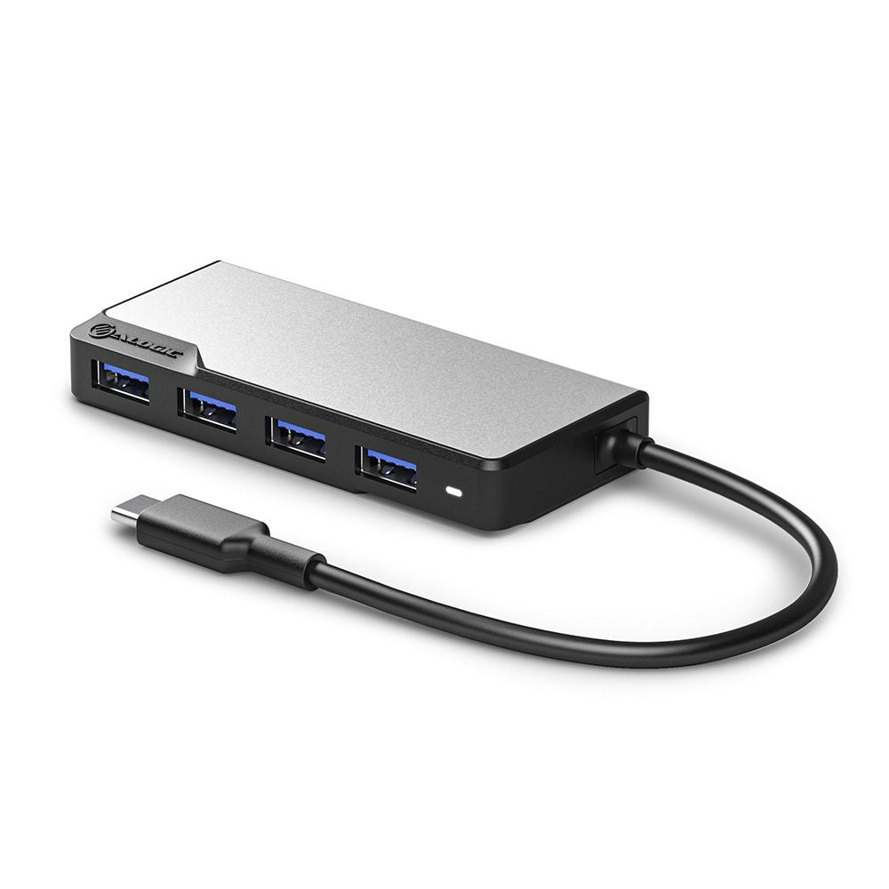 Alogic Fusion Swift USB-C 4-Port Hub Space Gray