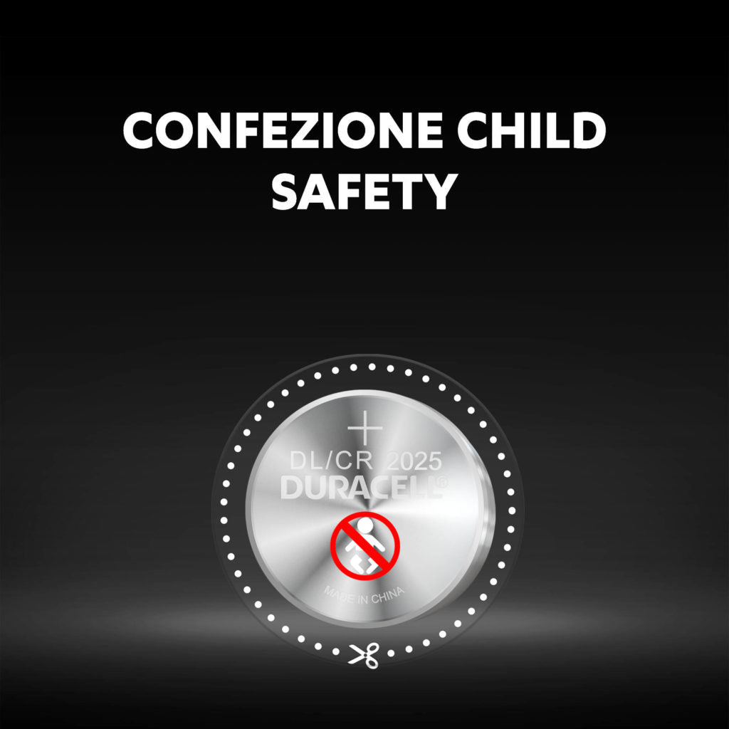 1x2 Duracell CR 2025 Lithium Coin Battery