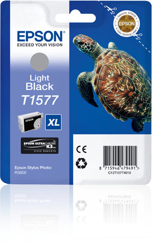 Epson ink cartridge light black   T 157             T 1577