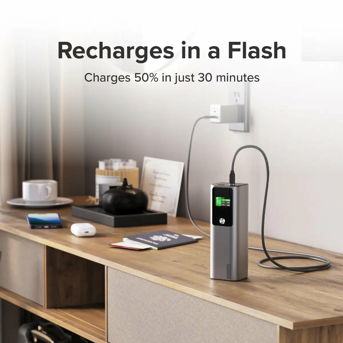 Alogic Ark Powerbank 27.000 mAh with 140W USB-C Charging