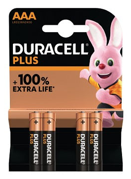 1x4 Duracell Plus Power Boost Micro MN2400 AAA LR03 1,5V