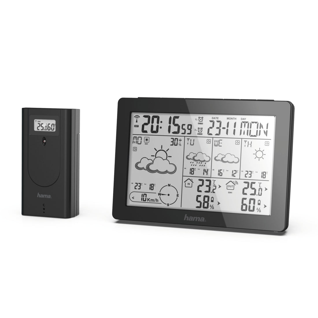 Hama Weather Forecast Center Meteotime , black        186369