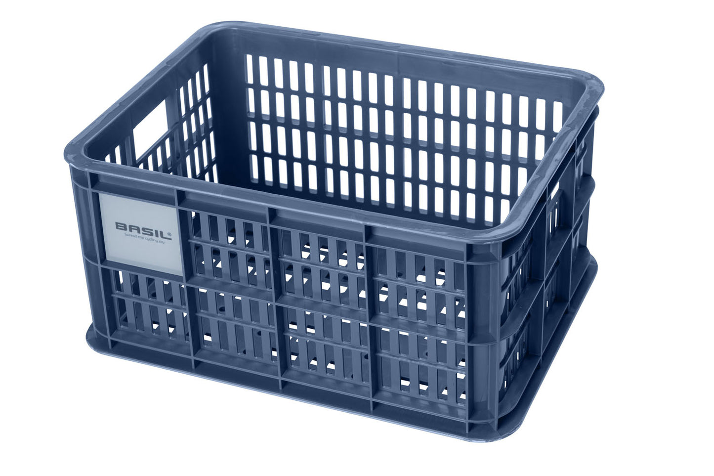 Gerecyclede fietskrat Basil Crate S 17.5 liter 29 x 39 x 20 cm - bluestone