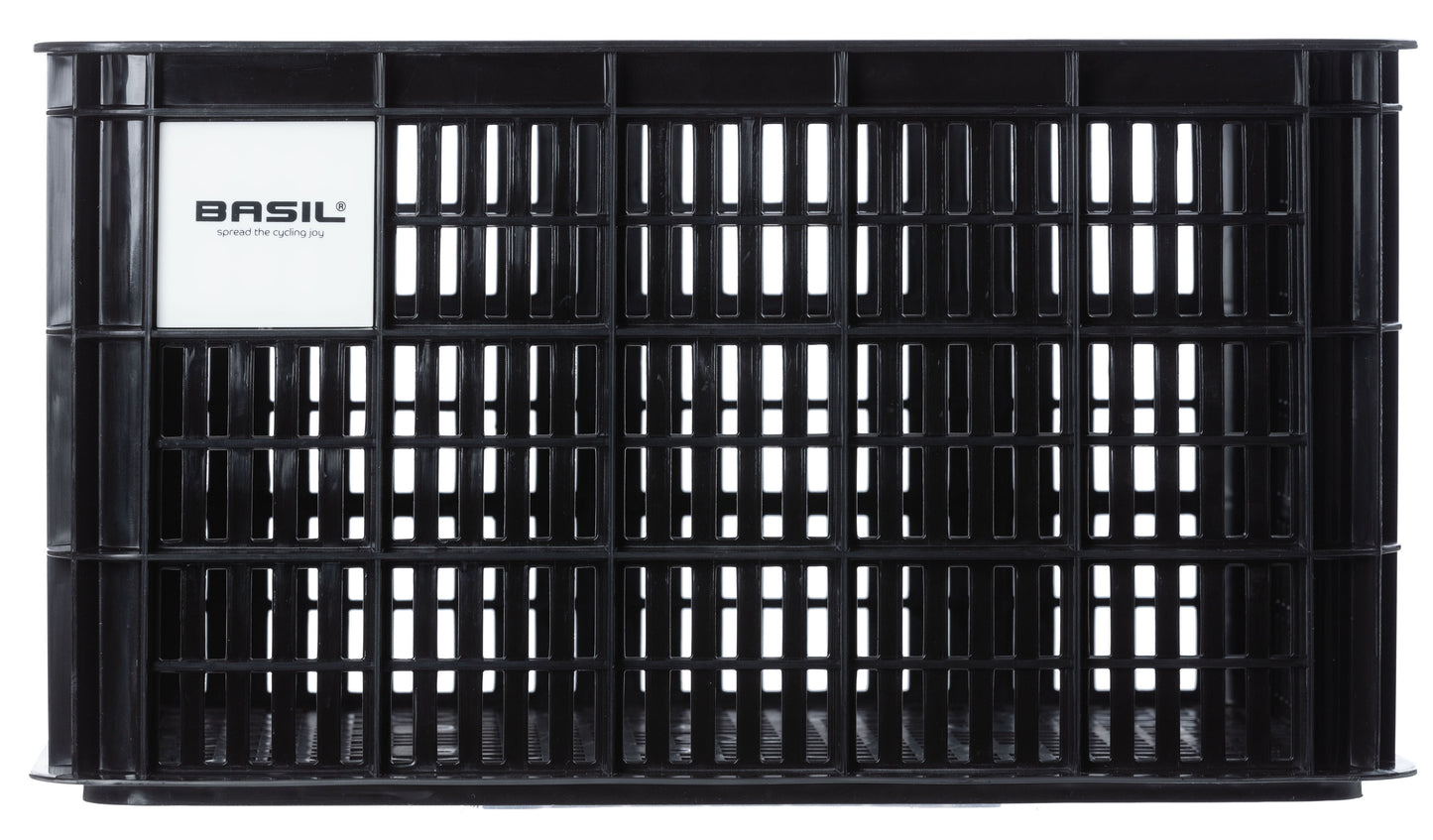 Gerecyclede fietskrat Basil Crate L 40.0 liter 39 x 49 x 26 cm - black