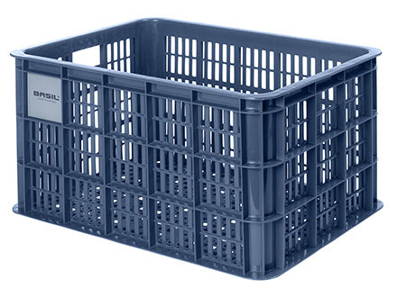 Gerecyclede fietskrat Basil Crate L 40.0 liter 39 x 49 x 26 cm - bluestone