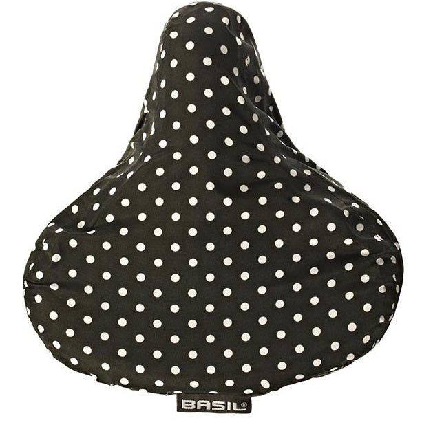 Zadeldek Basil Katharina B&D 28 x 23 x 1 cm - black & dots