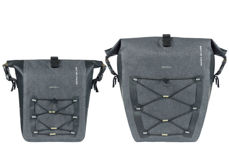 Enkele fietstas Basil Navigator Storm MIK SIDE M 12-15 liter 34 x 28 x 19 cm - zwart