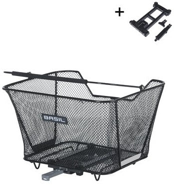 Fietsmand Basil Lesto met MIK bevestiging 24 x 32 x 17 cm - zwart