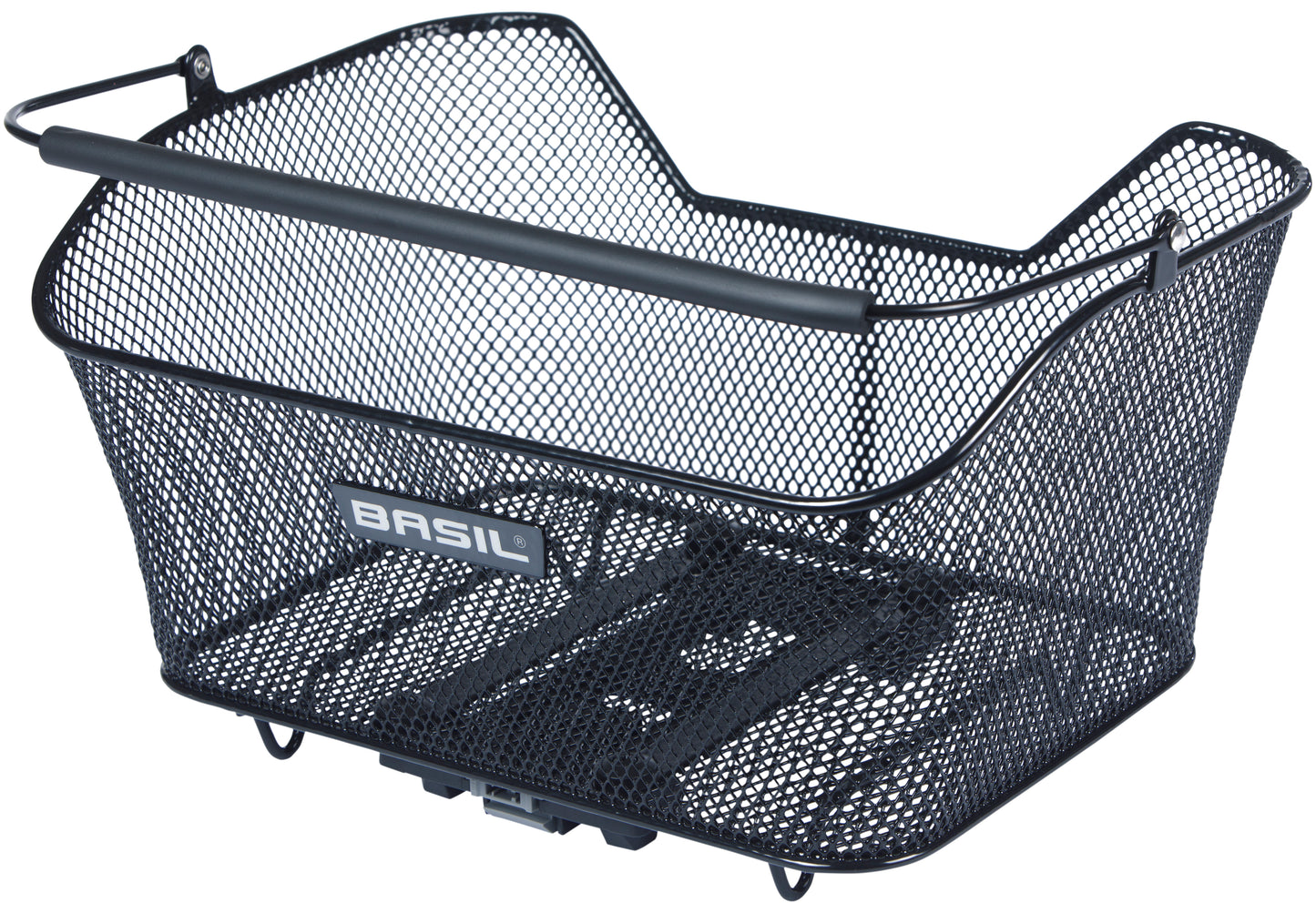 Fietsmand Basil Base M met MIK bevestiging 14 liter 25 x 33 x 17 cm - zwart