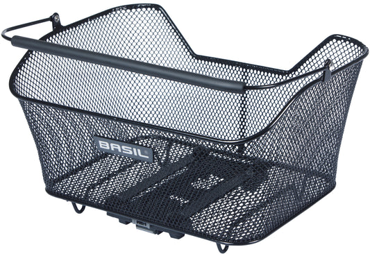 Fietsmand Basil Base M met MIK bevestiging 14 liter 25 x 33 x 17 cm - zwart
