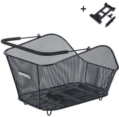 Fietsmand Basil Icon M met MIK bevestiging 13 liter 39 x 24 x 14 - zwart
