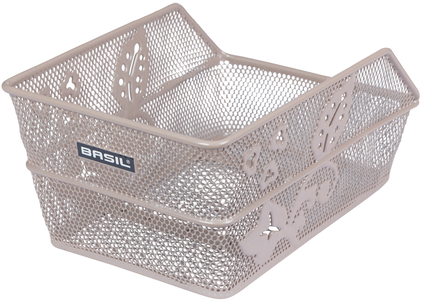 Fietsmand Basil Cento Flower S 31 x 21 x 0 - Nude metallic