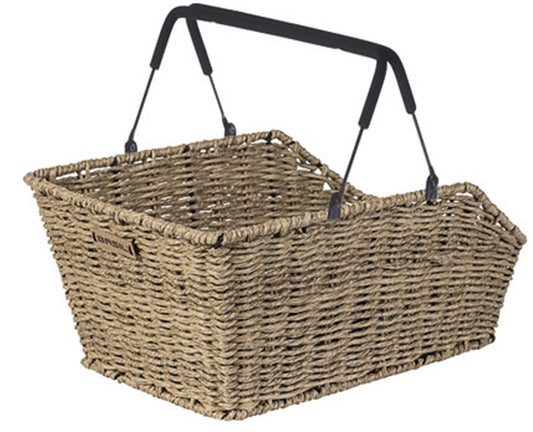 Fietsmand Basil Cento Rattan look Multi system 40 x 25 x 12 cm - seagrass