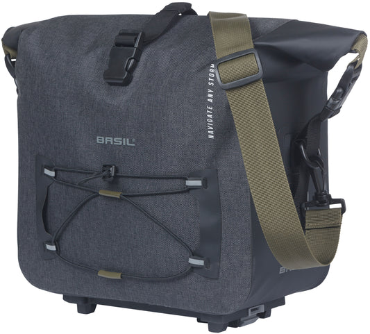 Bagagedragertas Basil Navigator Storm MIK 13 liter - 15 x 30 x 31 cm - zwart