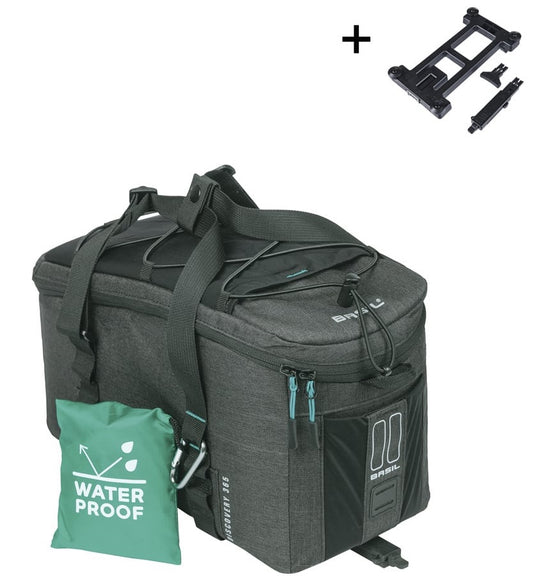 Bagagedragertas Basil Discovery 365D MIK 9 liter 34 x 16 x 18 cm - zwart