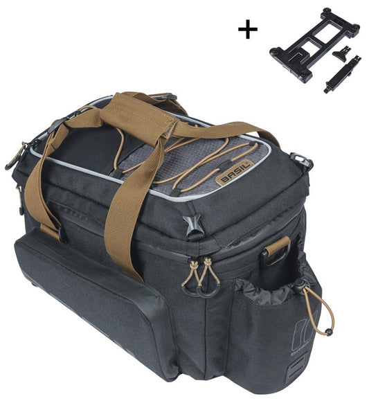 Bagagedragertas Basil Miles XL Pro MIK 9-36 liter - zwart