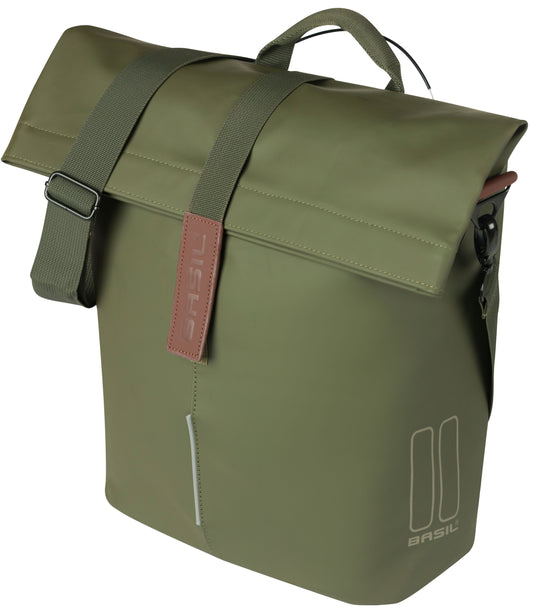 Fietsshopper Basil City MIK Studs 14-16 liter 11 x 29 x 36 cm - moss green