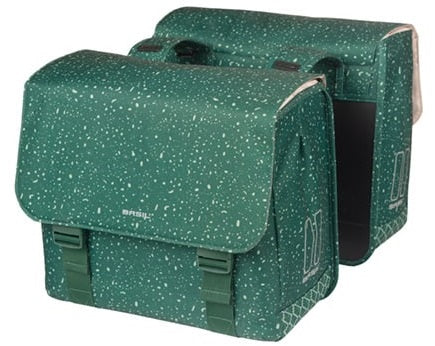 Dubbele fietstas Basil Flair 35 liter - groen
