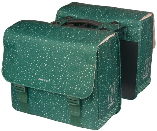 Dubbele fietstas Basil Flair MIK 35 liter 15 x 35 x 31 cm (2x) - groen