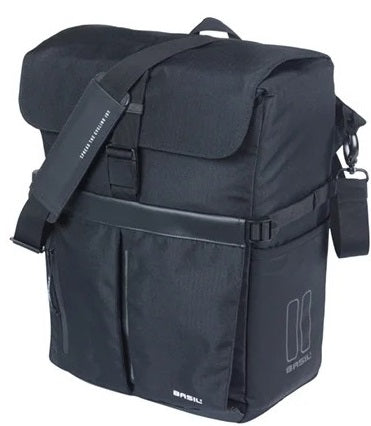 Fietsschoudertas Basil Move MIK 15 liter 14 x 24 x 34 cm - Zwart