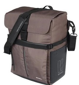 Fietsschoudertas Basil Move MIK 15 liter 14 x 24 x 34 cm - Bruin