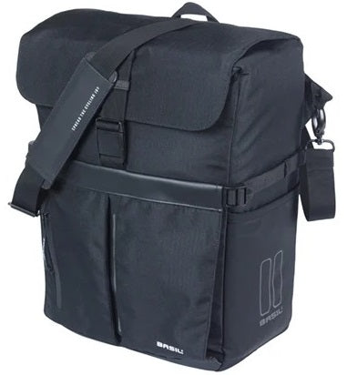Fietsschoudertas Basil Move MIK studs 14 liter 14 x 24 x 34 cm - zwart