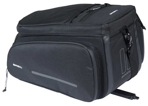 Bagagedragertas Basil Move MIK 26 liter - zwart