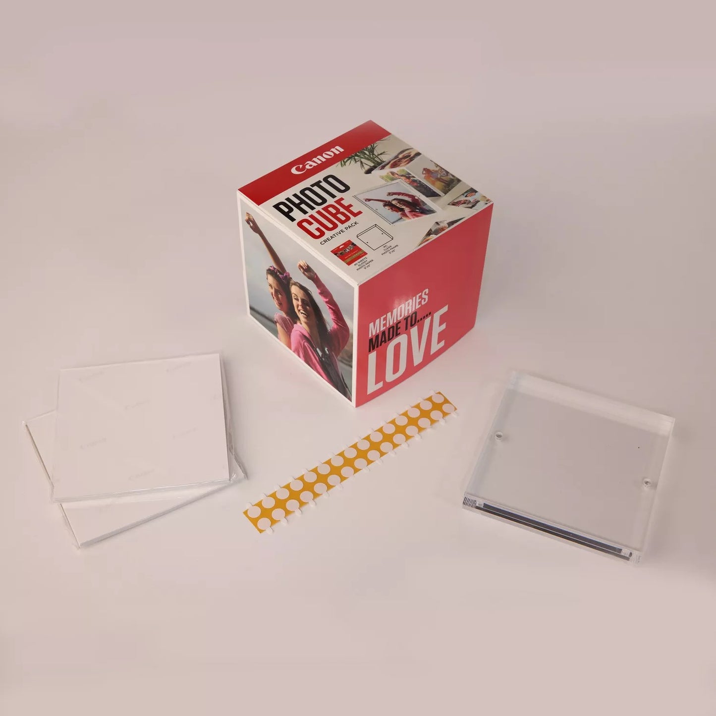 Canon PP-201 13x13 cm Photo Cube Creative Pack White Pink 40 Sh.