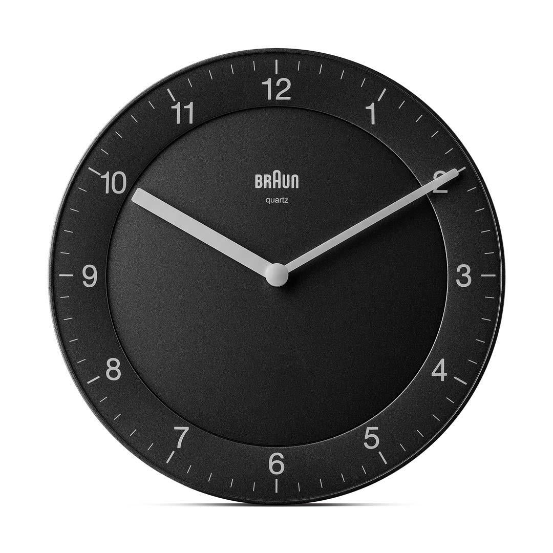 Braun BC 06 B Quartz wall clock analog black