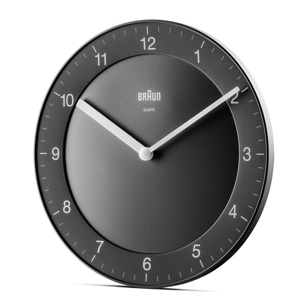 Braun BC 06 B Quartz wall clock analog black
