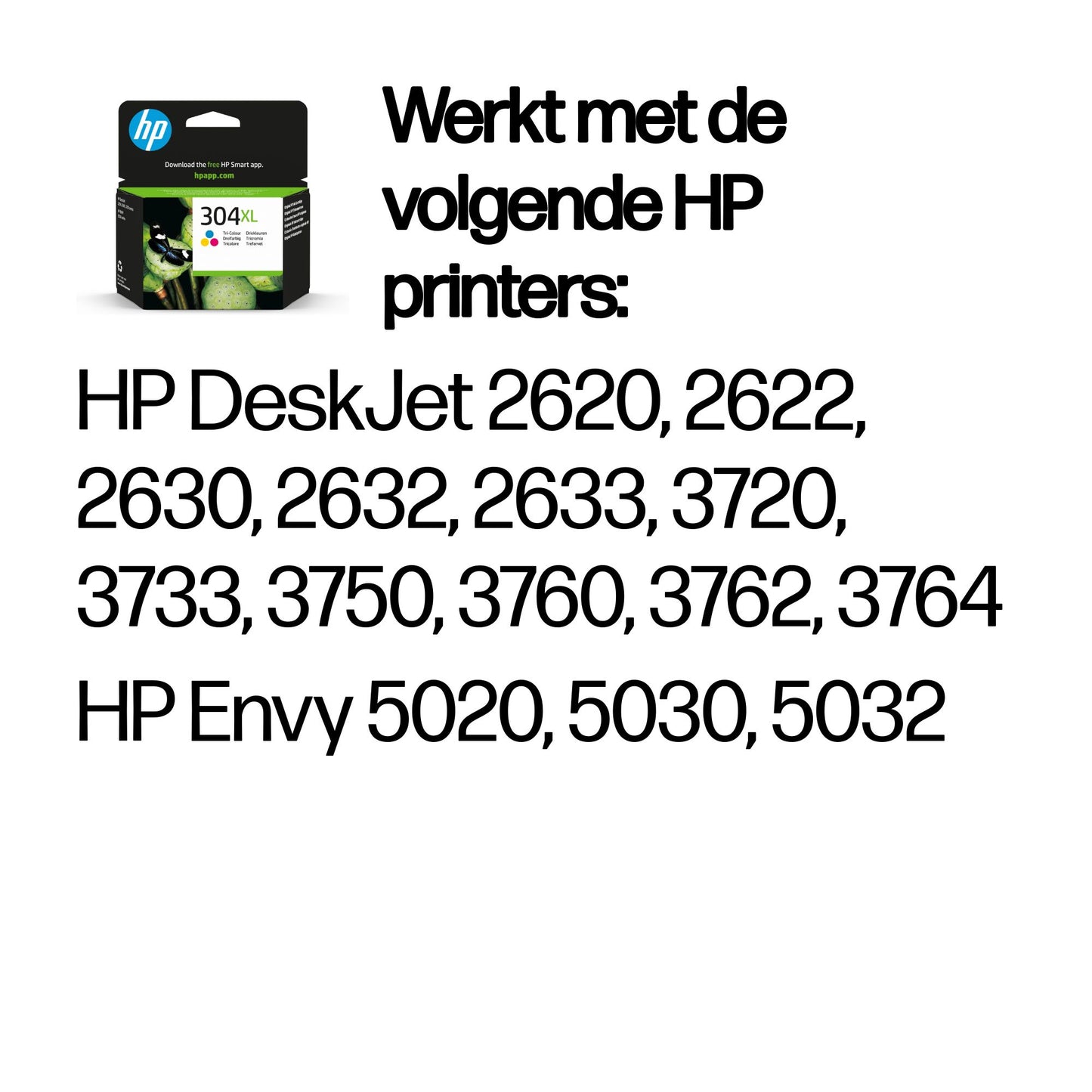 HP N9K07AE ink cartridge 3-colors No. 304 XL