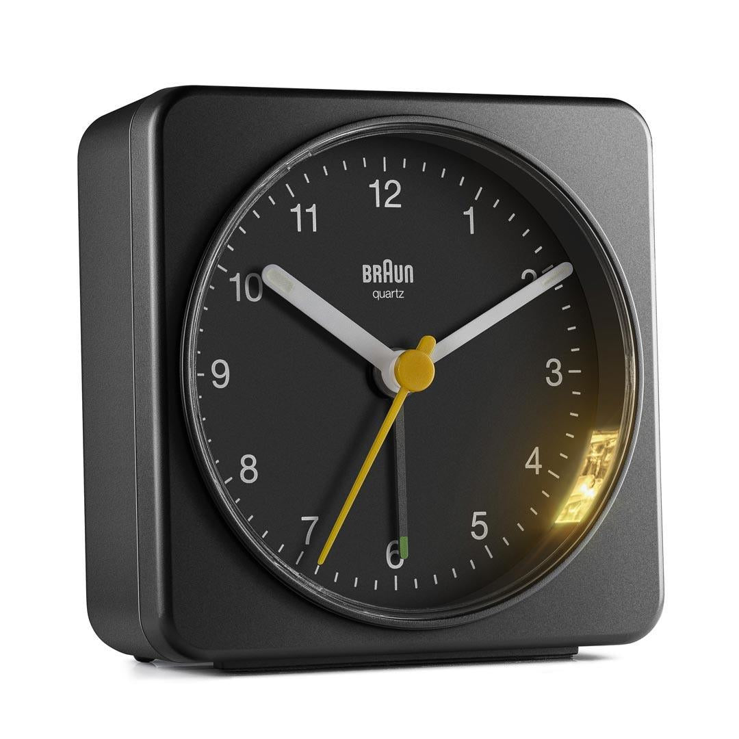 Braun BC 03 B quartz alarm clock analog black